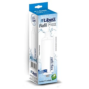 Refil Libell Flex Carvão Block com Rosca para Purificador Acquaflex, Press, Press Baby e Press Side