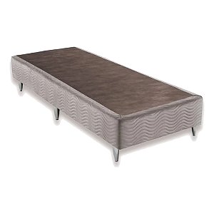 Base Ortobom Sommier Solteiro 0,88m x 1,88m x 0,30m Camurça Bege
