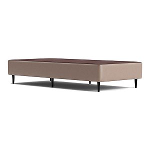 Base Ortobom Sommier Solteiro 0,88m x 1,88m x 0,30m Corino Bege