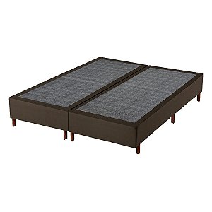 Base Polar King Sommier Bipartida Marrom 193x203x25