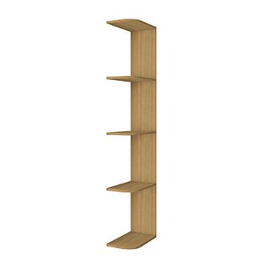 Prateleira Externa Peroba para Guarda-Roupa Smim/Luna MDF Amêndoa