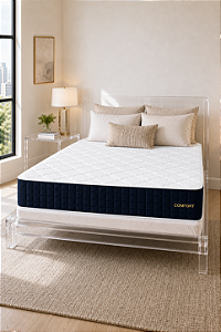 Colchão Polar Molejo Safira Comfort Molas Ensacadas Queen 1,58m x 1,88m x 0,25m