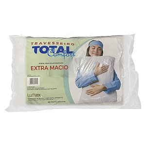 Travesseiro Luftex Total Comfort 45x65cm Extra Macio Fibra Siliconizada