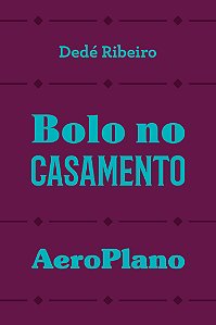 Bolo no casamento; aeroplano