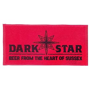 Toalha para bar Dark Star Brewery, cor Vermelha