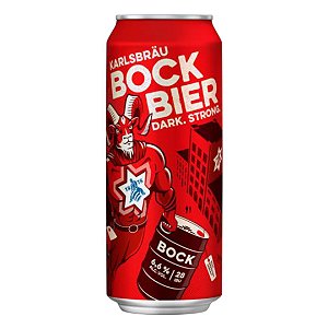 Cerveja Karlsbrau Bock Bier, lata 500ml