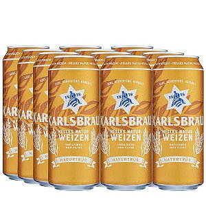 Cerveja Karlsbrau Weizen, Pack 12 latas 500ml