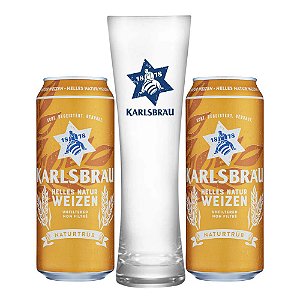 Combo 2 Cerveja Karlsbrau Weizen + Copo