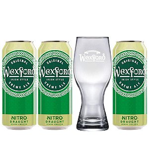 Combo Wexford Irish Ale - 3 Latas 500ml + Copo