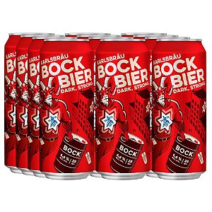 Cerveja Karlsbrau Bock Bier, pack com 12 latas 500ml
