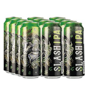 Cerveja Slash IPA, pack com 12 latas 500ml