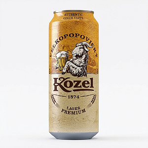 Cerveja Kozel Czech Pale Lager, lata 500ml