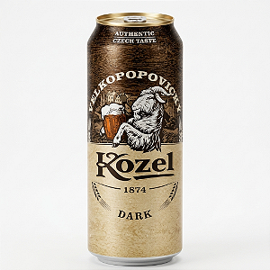 Cerveja Kozel Dark, lata 500ml