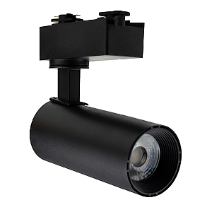 SPOT UP P/TRILHO 10W 3.000K PRETO BLUMENAU- 36103001