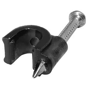 FIXA CABO 7MM PARA CABO RG59 PRETO 100 UN FXCB0003a