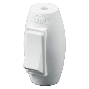 MEIO CORDAO C/ INTER SIMPLES 6A 250V BRANCO ILUMI
