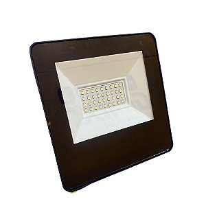 REFLETOR LED SLIM EXTERNO 50W 110-220V BRAVOLED LUZ 6000K 30359