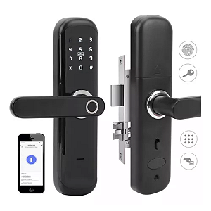 FECHADURA ELETRONICA DIGITAL INTELIGENTE BIOMETRIA SENHA OU APP KP-CA608