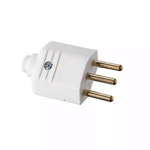 PLD1-3 BRANCO (B) PLUGUE 2P+T 10A (12683)