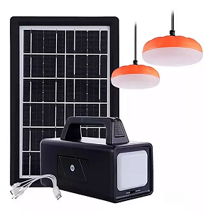 KIT DE ILUMINACAO PORTATIL CARREGAMENTO SOLAR 100W BATERIA 9000MAH DP-7710