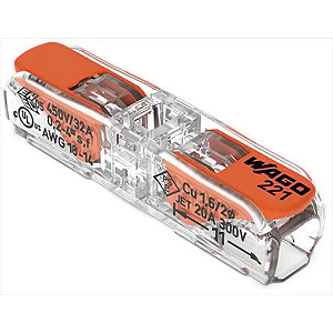 CONECTOR WAGO 2 CONDUTORES 4MM²