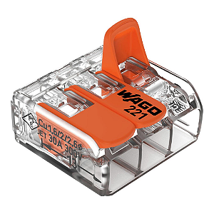 CONECTOR WAGO 3 ENTRADAS 6MM²