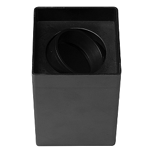 SPOT CLEAN SOBREPOR QUADRADO MR16 GU10 - PRETO-  BLUMENAU (55451001)