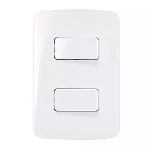 CONJ 2 INT SIMPLES 10A-250V 4X2 BR B3 MARGIRIUS 19445