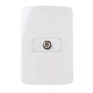 CONJ TOMADA TV COAXIAL 75 OHMS 4X2 BR B3 MARGIRIUS 19480