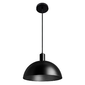 PENDENTE BIA 1xE27 PRETO LISO - 81301008-BLUMENAU