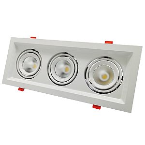 SPOT EVIDENCE TRIO AM3000K-BR6500K 21W BRANCO FOSCO
