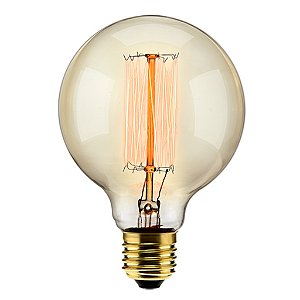 LAMPADA FIL CARB G95 40W 220V 2000K YO