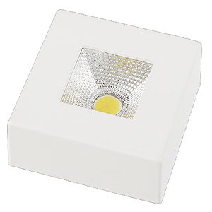 SPOT AUTHENTIC SOBREPOR QUADRADA BRANCO FOSCO 5W 6500K-BIVOLT
