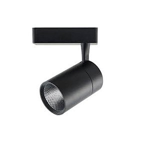 LED SOBREPOR SPOT P/ TRILHO REDONDO PRETO ALUMINIO 5W IR80 3000K 30891