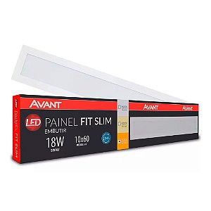 PAINEL LED FIT SLIM EMBUTIR 100X600 6500K 18W AVANT 1440
