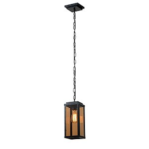 PENDENTE MACEDÔNIA PRETO FOSCO CORRENTE 1XE27 AVANT