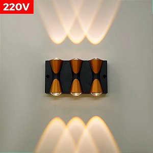 ARANDELA DE LED 6 FOCOSX1W ABS IP65 NE-BH-17