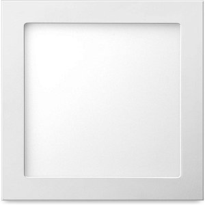 PAINEL EMBUTIR QUADRADO LUZ BRANCA 12W LUZ SOLLAR 6500K 3105