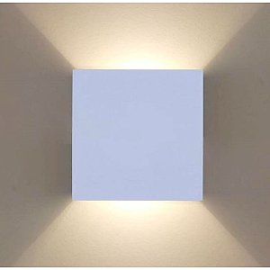 ARANDELA BOX 2 FACHOS 4W 3000K IP65 COR-BRANCA LUZ SOLLAR 5435