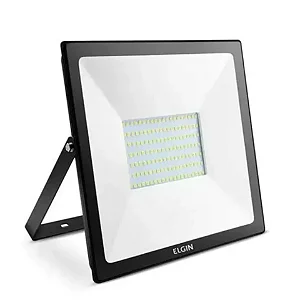 REFLETOR LED 100W 6500K PRETO ELGIN