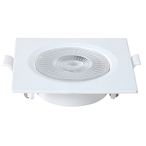 SPOT SLIM LED EMB. QUAD. PBT E PC BIVOLT 6W 6500K - BRANCO