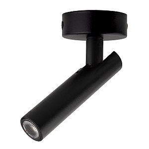 SPOT LED PETIT 2W ALUM RED 140MM SOB BIVOLT 3000K - PRETO