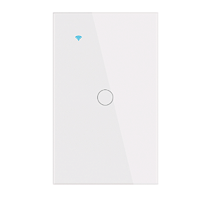INTERRUPTOR INTELIGENTE WI-FI 1 BOTAO (CIRCUITO) - POTENCIA MAXIMA POR CIRCUITO: 600W - WIRELESS: 2.4GHZ - ALPHA-100-1