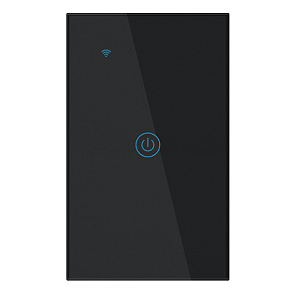 INTERRUPTOR INTELIGENTE TOUCH COM 1 BOTAO - WIFI/BLUETOOTH - TENSAO DE ENTRADA (BIVOLT): 100-240V - ALPHA-100-1P