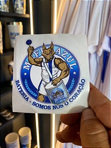 Sticker Máfia Azul Bateria Somos Nós o Coração