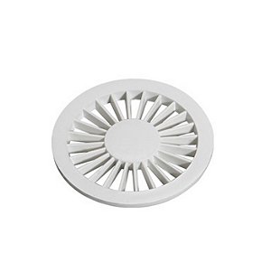 GRELHA REDONDA BRANCA 100MM