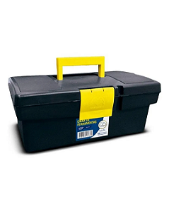 Caixa Ferramentas Plastica Standard Metasul Preta - Pequeno - 12/5"