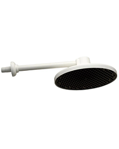 Chuveiro Ducha Fria Piscina Branco Plastico Luconi - Grande - 9"