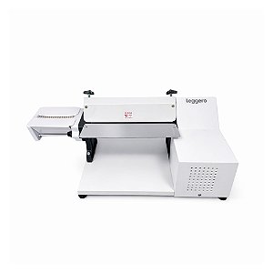 Cilindro Laminador Elétrico 28cm Massas Pão Cortador Talharim Branco Leggero