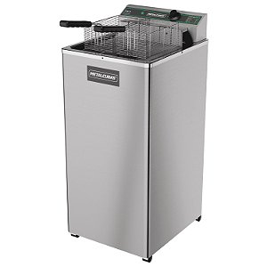 Fritadeira Elétrica Inox Pedestal Óleo Metalcubas 15L FOE 15 P